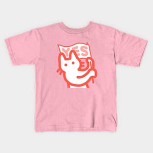 owie waving a yes flag Kids T-Shirt